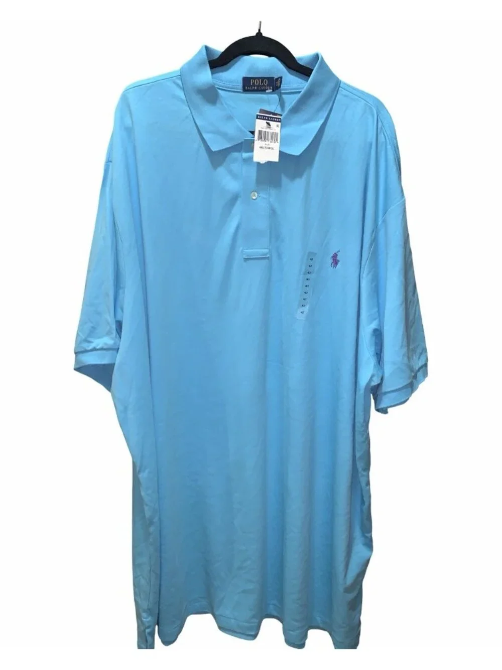 New Polo Ralph Lauren Polo Shirt Mens 4XLT Blue Classic Fit Short Sleeve Pony